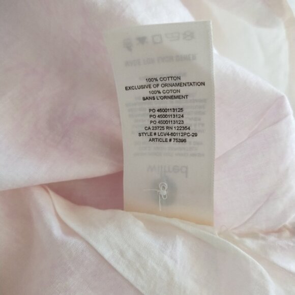 Pretty WILFRED La Boheme Pink White Pin Tuck Elia Dress S - Picture 6 of 6